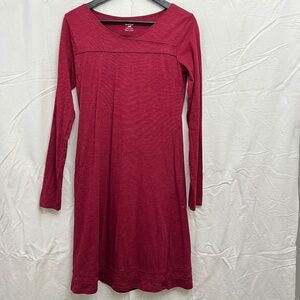 Horny Toad Red Long Sleeve T-shirt Dress